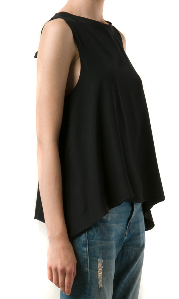 Backless Black Blouse View 3